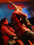 Skerik’s Bandalabra in Eugene 2012, photo by Daniel Temmesfeld, cc 2012