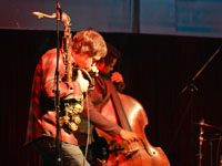 Skerik’s Bandalabra in Eugene 2012, photo by Daniel Temmesfeld, cc 2012