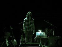 Pearl Jam Eddie Vedder ukulele songs tour in Portland 2011, photo by Daniel Temmesfeld, cc 2011