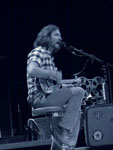 Pearl Jam Eddie Vedder ukulele songs tour in Portland 2011, photo by Daniel Temmesfeld, cc 2011