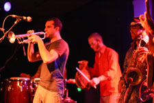 Afromassive opening for Seun Kuti at WOW Hall Eugene 2012, photo by Daniel Temmesfeld, cc 2011