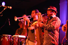 Afromassive opening for Seun Kuti at WOW Hall Eugene 2012, photo by Daniel Temmesfeld, cc 2011
