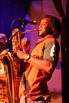 Seun Kuti and the Egypt 80 at WOW Hall Eugene 2012, photo by Daniel Temmesfeld, cc 2011