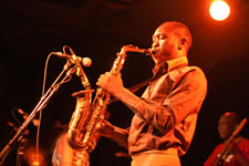 Seun Kuti and the Egypt 80 at WOW Hall Eugene 2012, photo by Daniel Temmesfeld, cc 2011