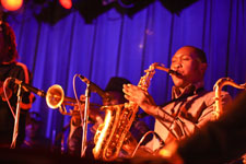 Seun Kuti and the Egypt 80 at WOW Hall Eugene 2012, photo by Daniel Temmesfeld, cc 2011
