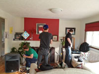 Levi Weaver house show in Eugene July 2012, photo by Daniel Temmesfeld, cc 2012