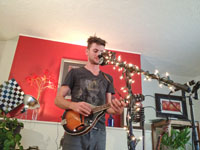 Levi Weaver house show in Eugene July 2012, photo by Daniel Temmesfeld, cc 2012