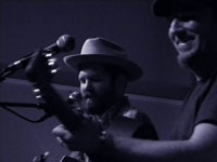Peter Mulvey and Jeffrey Foucault in Portland, photo by Daniel Temmesfeld, cc 2010
