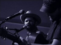 Peter Mulvey and Jeffrey Foucault in Portland, photo by Daniel Temmesfeld, cc 2010