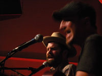 Peter Mulvey and Jeffrey Foucault in Portland, photo by Daniel Temmesfeld, cc 2010