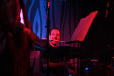 Nels Cline Singers in Portland including Yuka Honda Trevor Dunn Scott Amendola Sean Lennon, photo by Daniel Temmesfeld, cc 2011