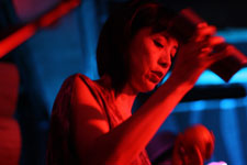 Nels Cline Singers in Portland including Yuka Honda Trevor Dunn Scott Amendola Sean Lennon, photo by Daniel Temmesfeld, cc 2011