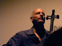 Erik Friedlander plays John Zorn’s Masada Book Two VOLAC, photo by Daniel Temmesfeld, cc 2011