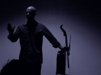 Erik Friedlander plays John Zorn’s Masada Book Two VOLAC, photo by Daniel Temmesfeld, cc 2011