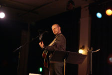 Derek Webb at WOW Hall Eugene 2011, photo by Daniel Temmesfeld, cc 2011