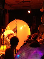 Jason Webley and Mood Area 52 in Eugene Halloween 2011, photo by Daniel Temmesfeld, cc 2011
